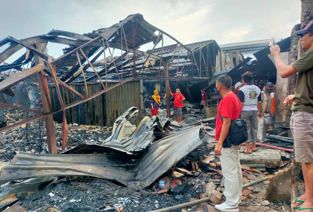 Pasar Karangawen Demak Ludes Terbakar pada Kamis Dini Hari