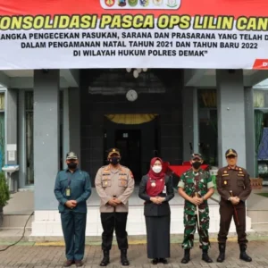 Polres Demak Gelar Apel Konsolidasi Pasca Operasi Lilin Candi 2021