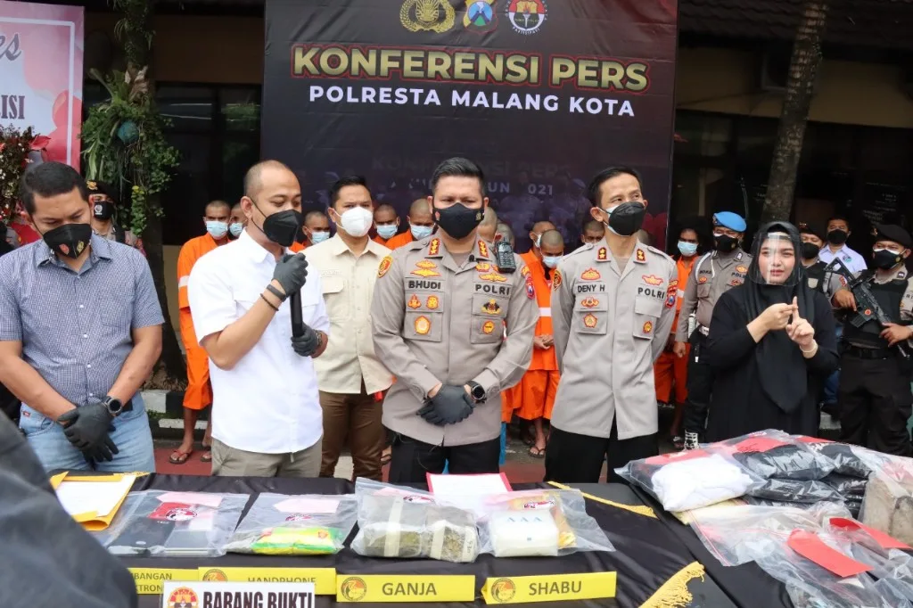 Polresta Malang Kota Gagalkan Peredaran 2,6 Kg Narkoba