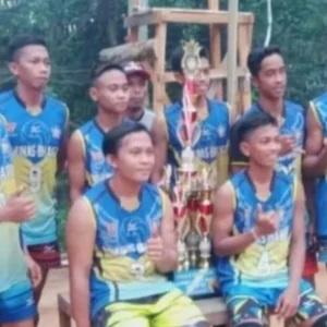 RK 2 Juara Turnamen Bola Voli Antar Rukun Kampung Arga Jaya
