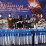 Wabup Malang Hadiri Pemusnahan 197 SBP Bea Cukai Malang