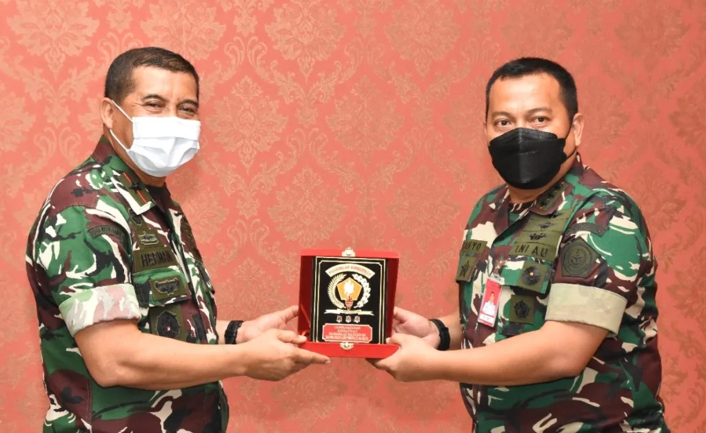 Danrem 084/BJ Terima Audensi dari Danpusdiklat Hanudnas