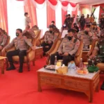 Kapolda Jatim Mengecek Vaksinasi Serentak di Kabupaten Sidoarjo