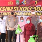 Kapolres Pasuruan Ikuti Vaksinasi Serentak Secara Virtual Bersama Kapolri
