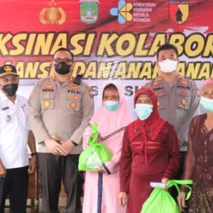 Kapolres Pasuruan Ikuti Vaksinasi Serentak Secara Virtual Bersama Kapolri