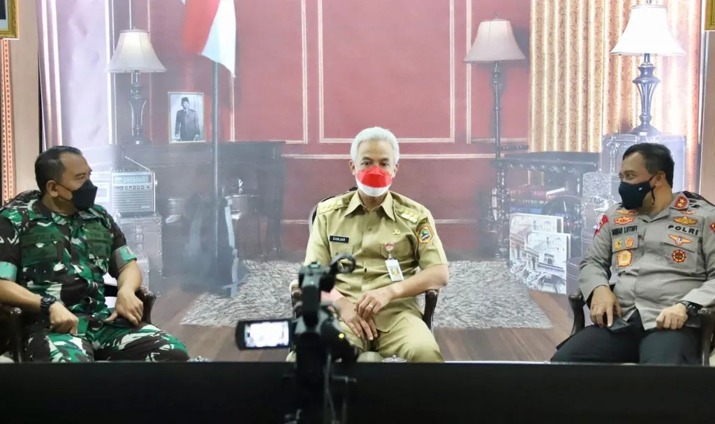 Pangdam IV/Diponegoro Beserta Forkopimda Jateng Ikuti Pengarahan Presiden