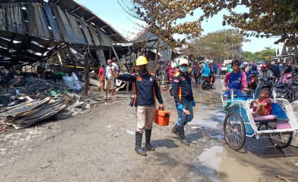 Polda Jateng Selidiki Penyebab Kebakaran Pasar Johar