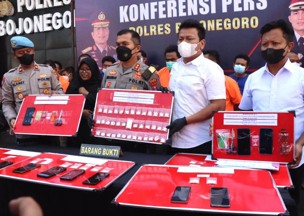 Sebulan Polres Bojonegoro Bongkar 16 Kasus Narkoba