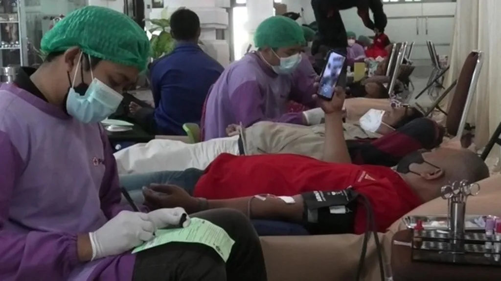 Sejumlah Ormas Kota Malang Gelar Donor Darah