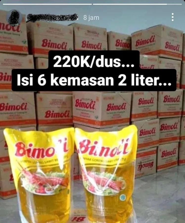 Awas Penipuan Menawarkan Migor di Medsos!