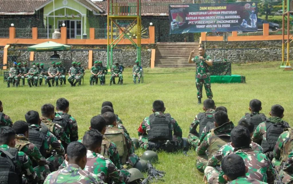 Danrem 071/WK Tutup Latihan Pratugas Satgas Yonif 405/Surya Kusuma