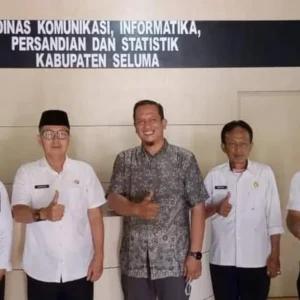 Dinas Kominfotiksan Seluma Terima Audiensi GM PT Digital Sandi Informasi