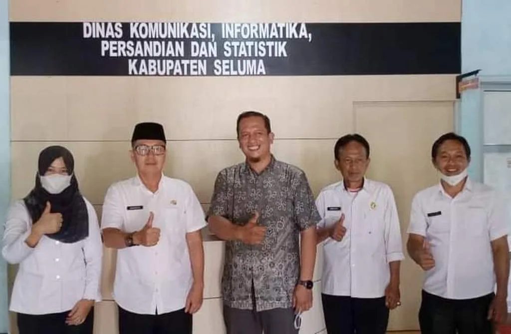 Dinas Kominfotiksan Seluma Terima Audiensi GM PT Digital Sandi Informasi