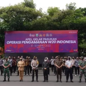 Jelang W20 Indonesia, Pasukan Gabungan Gelar Apel Persiapan Pengamanan