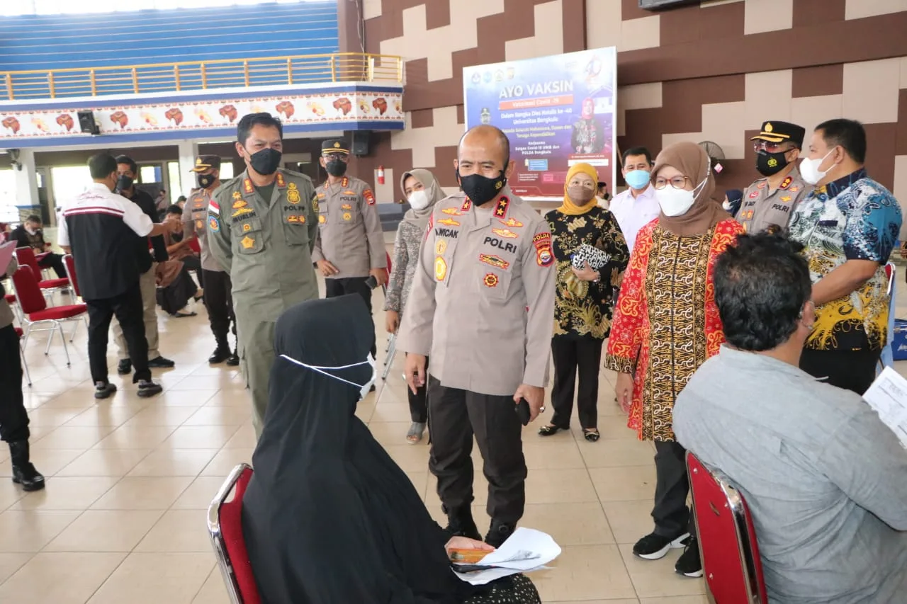 Kejar capaian target vaksinasi, Polda Gandeng Universitas di Bengkulu