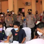 Kejar Target Vaksinasi, Irwasum Polri Tinjau Pelaksanaan Vaksinasi Di Polres Bengkulu