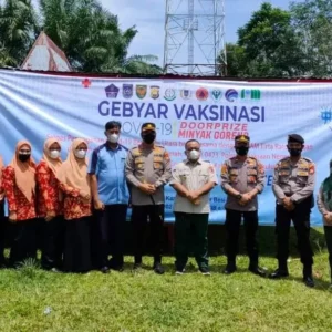 Kunjungi Pos Vaksinasi, Kapolres BU Sampaikan Apresiasi