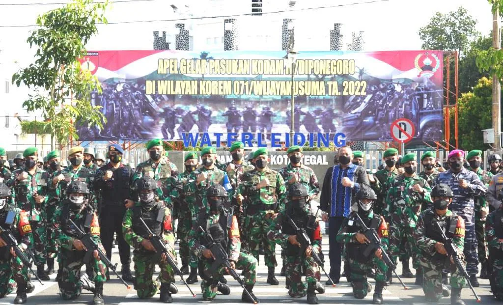Satgas Yonif 407/PK Tumpas Terorisme di Wilayah Tegal