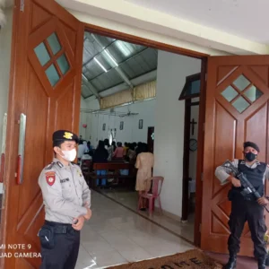 Tak Mau Underestimate, Polres Kepahiang Rutin Terjunkan Anggota Pam Gereja