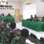 Tim Wasrik Itdam V/Brawijaya Periksa Kodim 0830/Surabaya Utara
