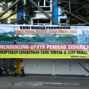 Warga Dukung Pemkab Sidoarjo Bersihkan Taman Pinang Indah-Gading Fajar Dari PKL