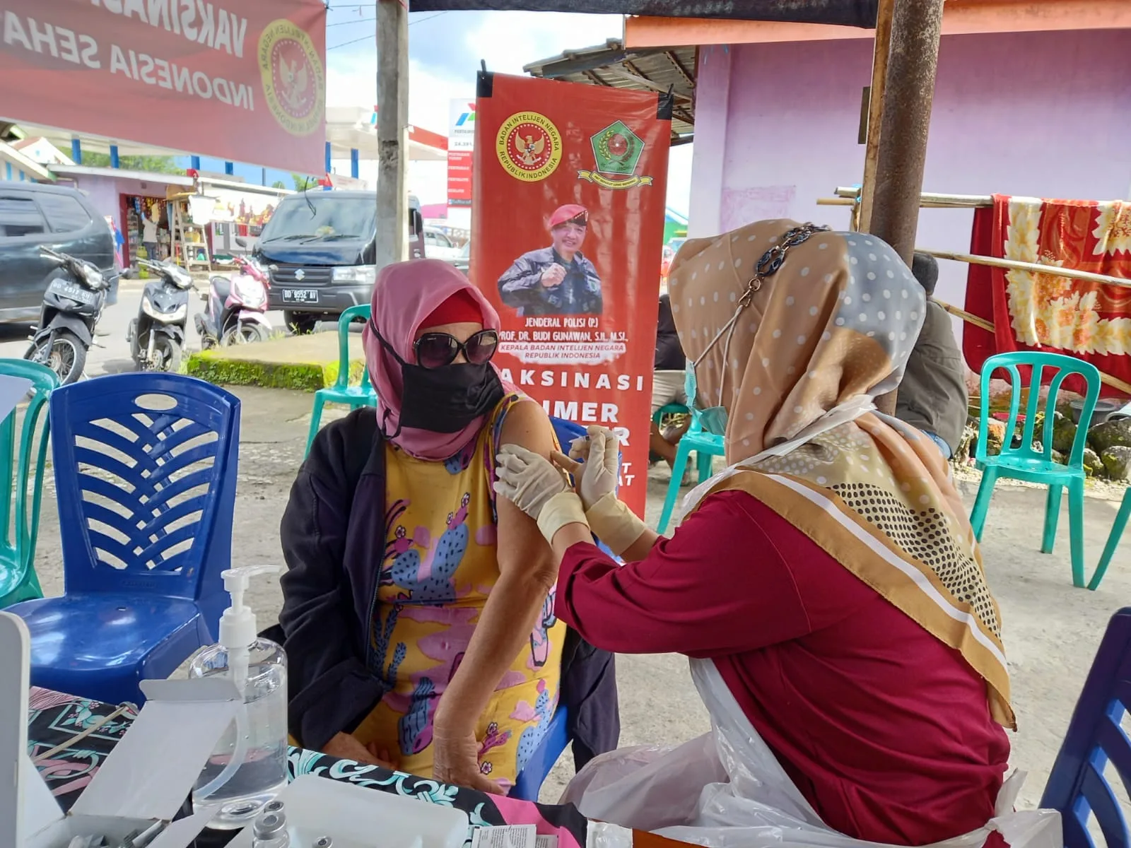 Buka Pos Vaksinasi di Rejang Lebong, BIN Sasar Pemudik