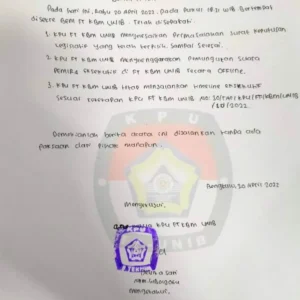 Fakta Baru Mencuat, Pemira FT Unib Terindikasi Cacat Demokrasi Fakta Baru Mencuat, Pemira FT Unib Terindikasi Cacat Demokrasi