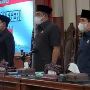 Gelar Paripurna, DPRD Kota Bengkulu Dengar Penyampaian LKPJ Wali Kota Bengkulu