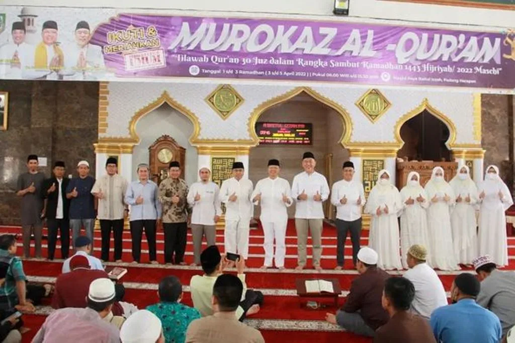 Gubernur Rohidin Hadiri Muroqaz Al Qur’an di Masjid Raya Baitul Izzah