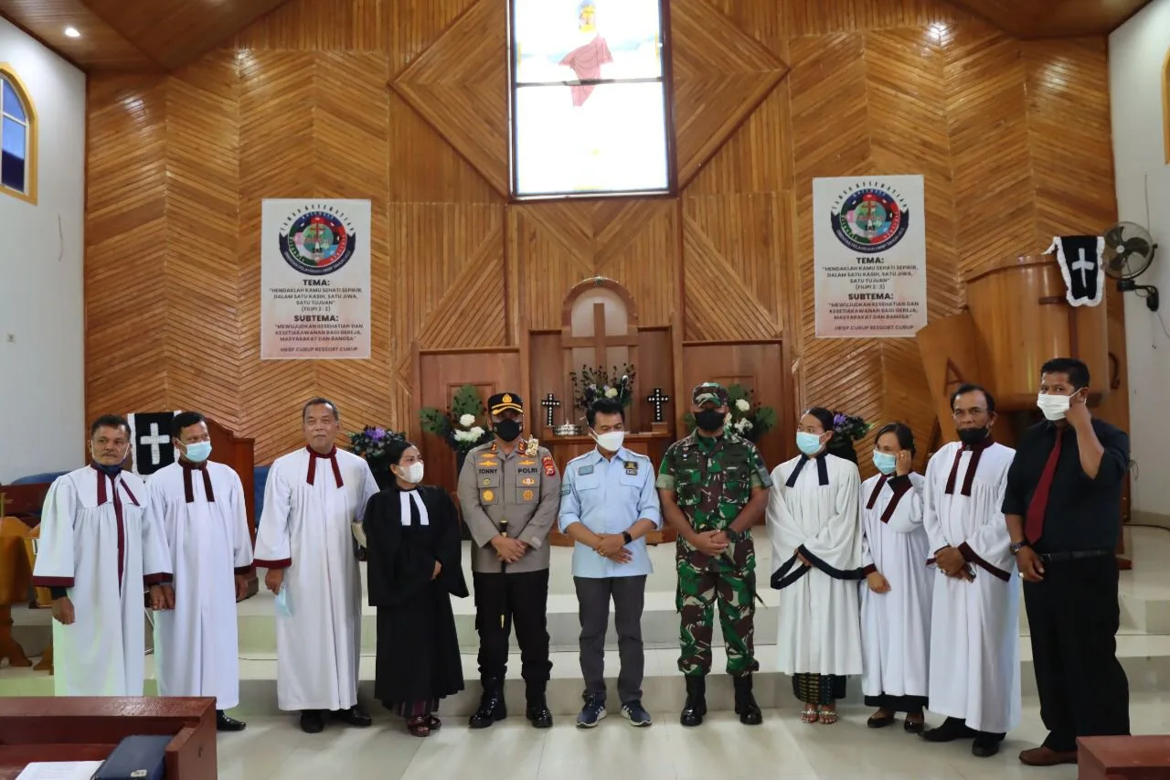 Kapolres Rejang Lebong Tinjau Pengamanan Ibadah Jumat Agung