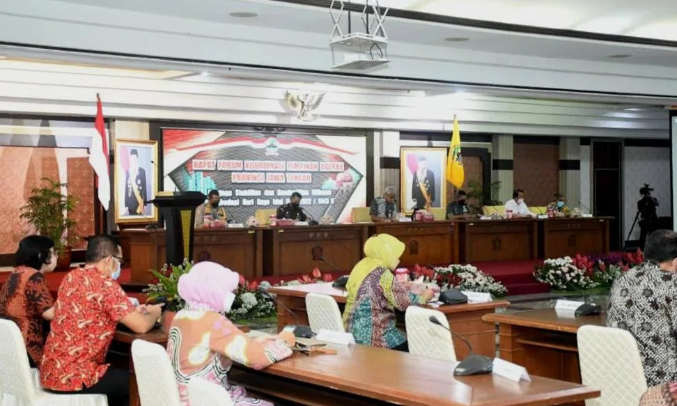Kasdam IV/Diponegoro dan Forkopimda Jateng Rapat Bahas Pengamanan Lebaran