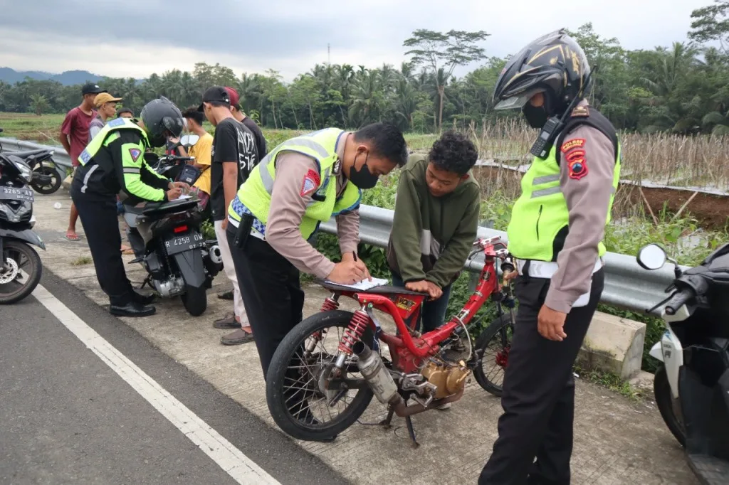 Nekat Gelar Balap Liar Saat Ramadhan, Ratusan Motor Disita Polda Jateng