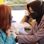 OKC 2022 : Polres Banjarnegara Buka Layanan Vaksin Bagi Pemudik