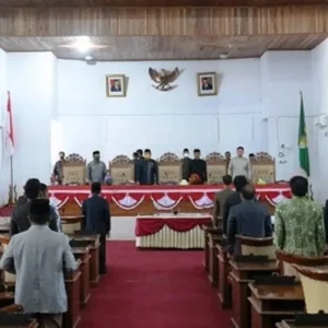 Paripurna Penyampaian Rekomendasi Catatan Strategis LKPJ Bupati Seluma Tahun 2021