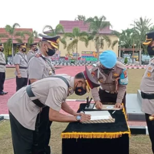 Pejabat Utama Polres Mukomuko Mutasi, Kapolres Pimpin Sertijab