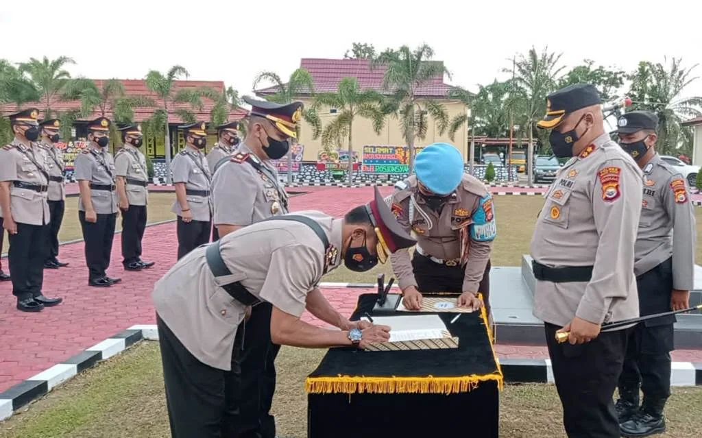 Pejabat Utama Polres Mukomuko Mutasi, Kapolres Pimpin Sertijab
