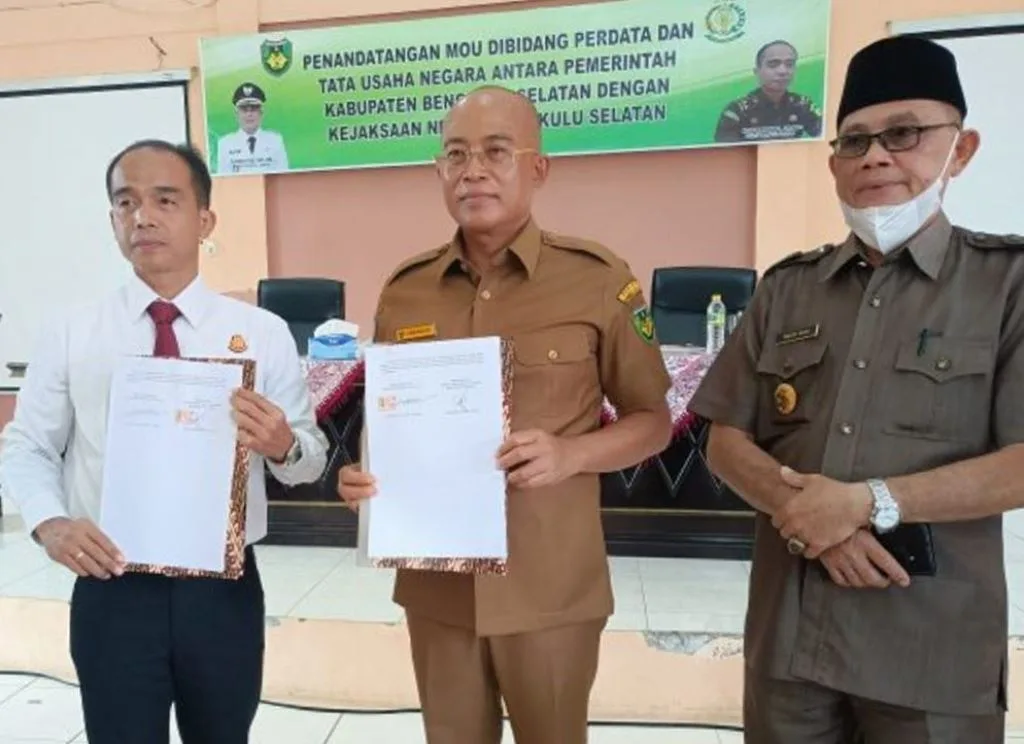 Pemkab Bengkulu Selatan Tandatangan MoU Bersama Kejari