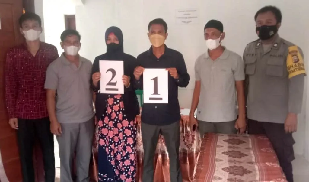 Penetapan Nomor Urut Cakades Desa Mumdam Marap