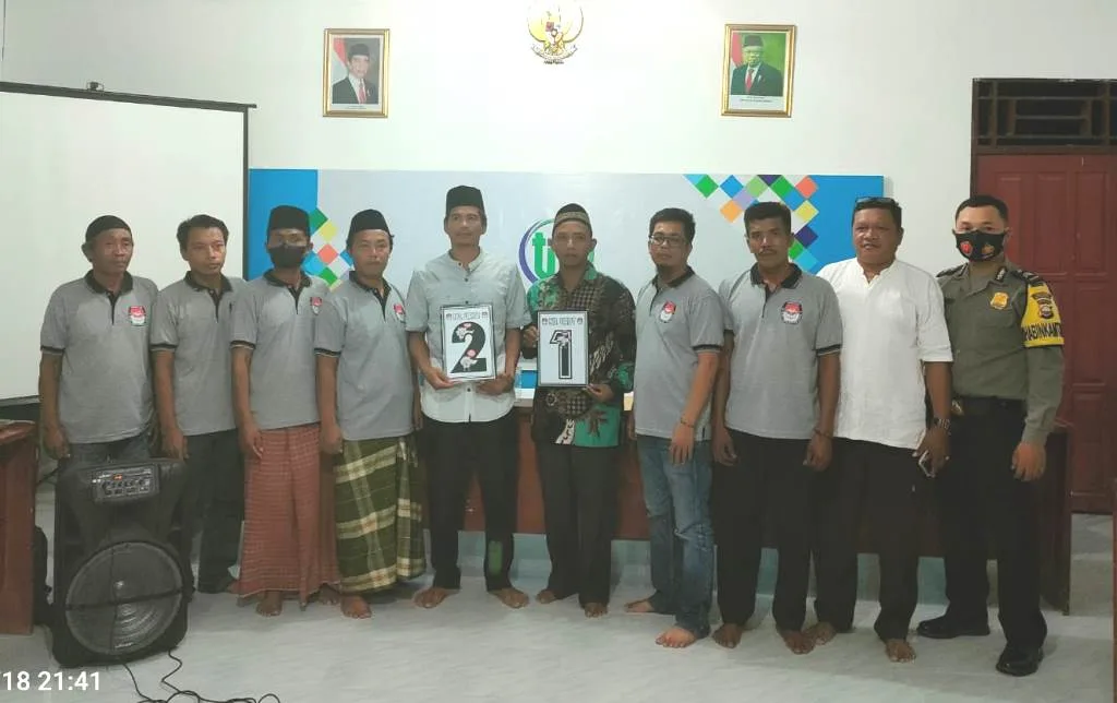 Penetapan Nomor Urut Pilkades Desa Tirta Mulya, Incumbent Nomor 01