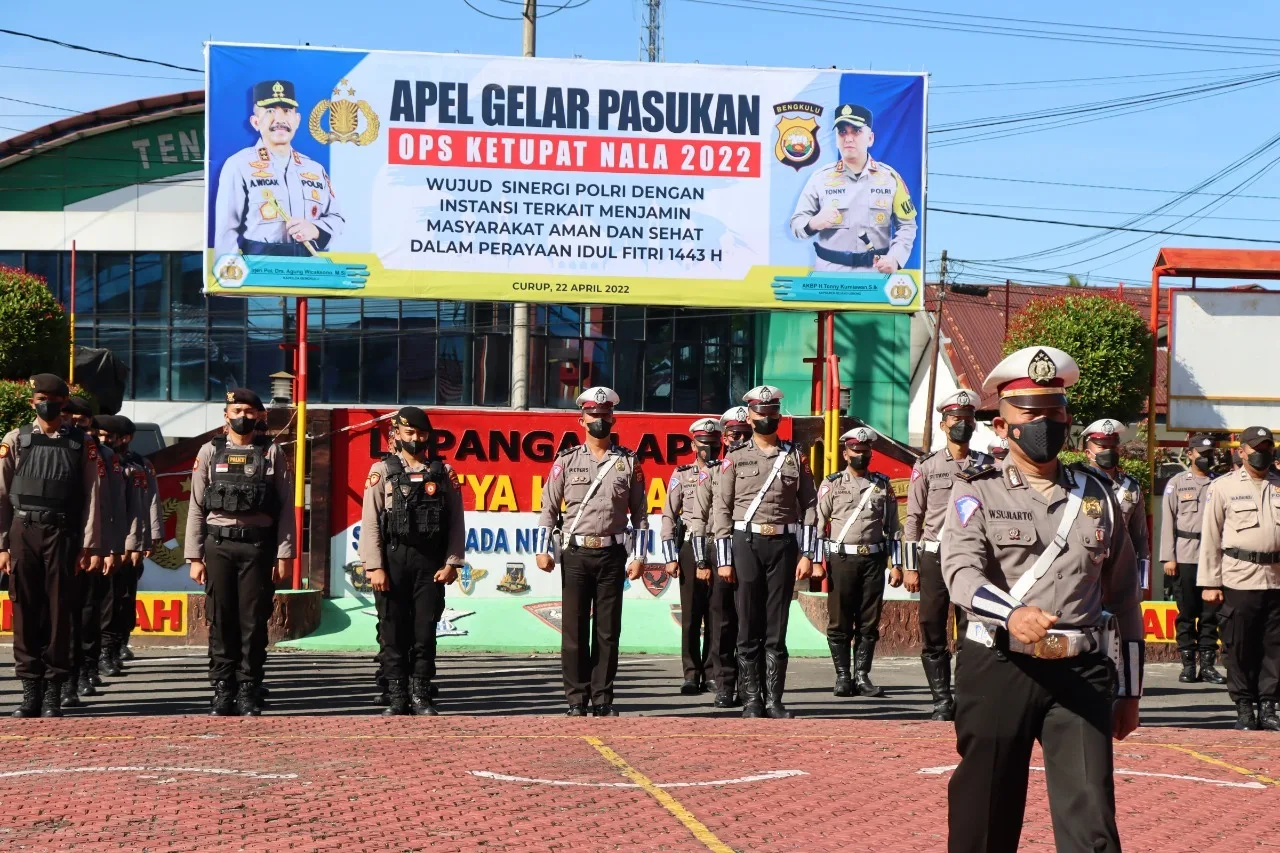 Polres Rejang Lebong Gelar Apel Pasukan Ops Ketupat Nala 2022