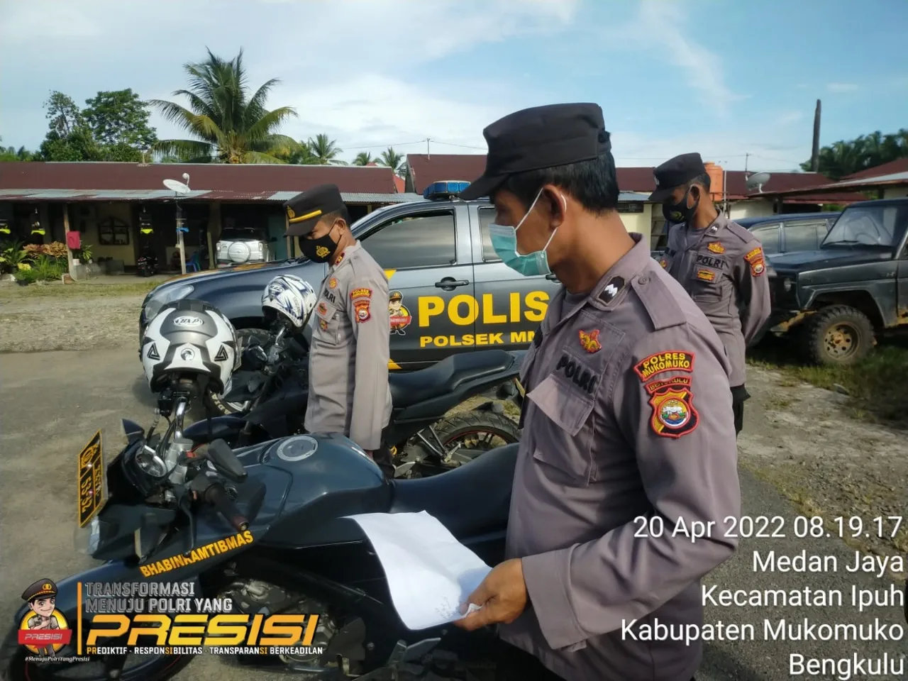 Polsek Mukomuko Selatan Gelar Kegiatan Gaktiblin Untuk Personilnya