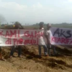 Protes Pembangunan Pabrik, Warga Desa Ketanggungan Gelar Aksi Damai