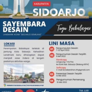 Sayembara Desain Tugu Perempatan Babalayar Sidoarjo Berhadiah Rp 30 Juta