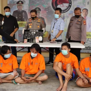 Tangkap 4 Orang Tersangka, Polres Bengkulu Sita 61 Paket Sabu