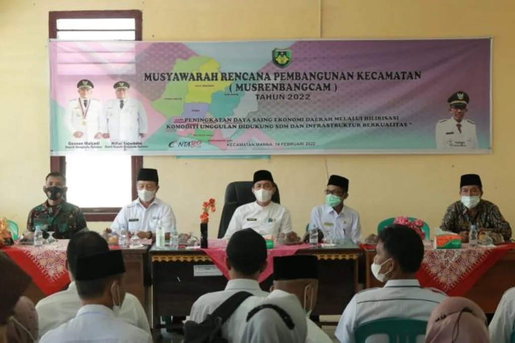 Wakili Bupati, Sekda Hadiri Musrenbang Kecamatan Manna
