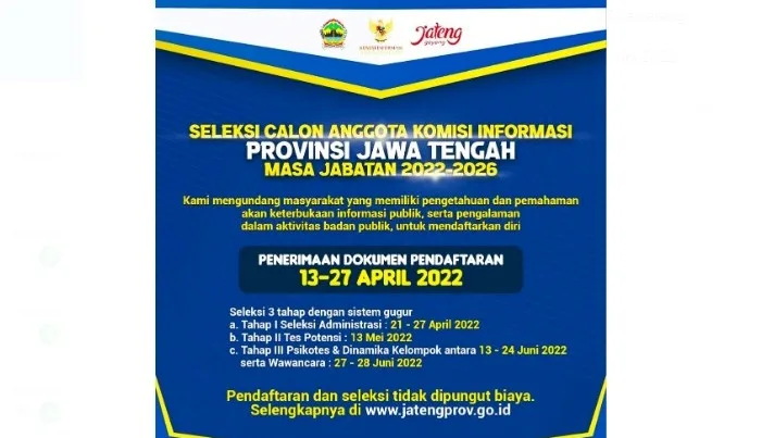 25 Orang Lolos Tes Potensi, Timsel Komisi Informasi Jateng Minta Masukan dan Saran