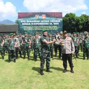Apel Dansat Kodam IV/Dip, Pangdam dan Kapolda Jateng Tekankan Sinergitas
