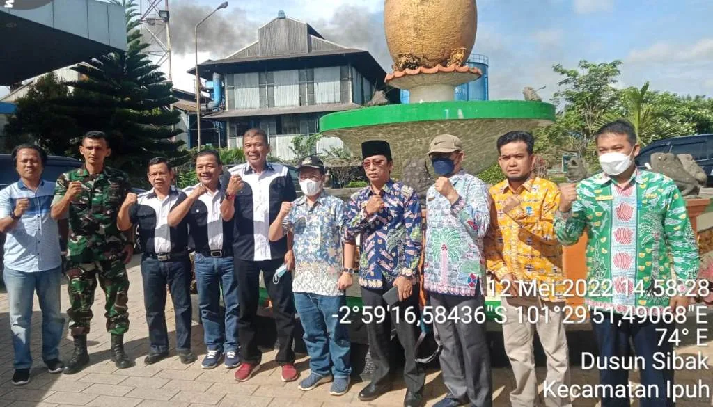 Bupati Mukomuko Sidak Pabrik CPO, PT DDP Jelaskan Kondisi Perusahaan