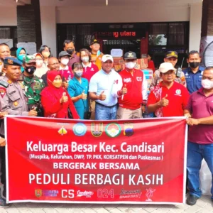 Camat Candisari Galang Aksi Peduli Korban Banjir Rob dan Tanggul Jebol