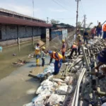 Ditpolairud Polda Jateng Terus Patroli dan Bantu Perbaiki Tanggul